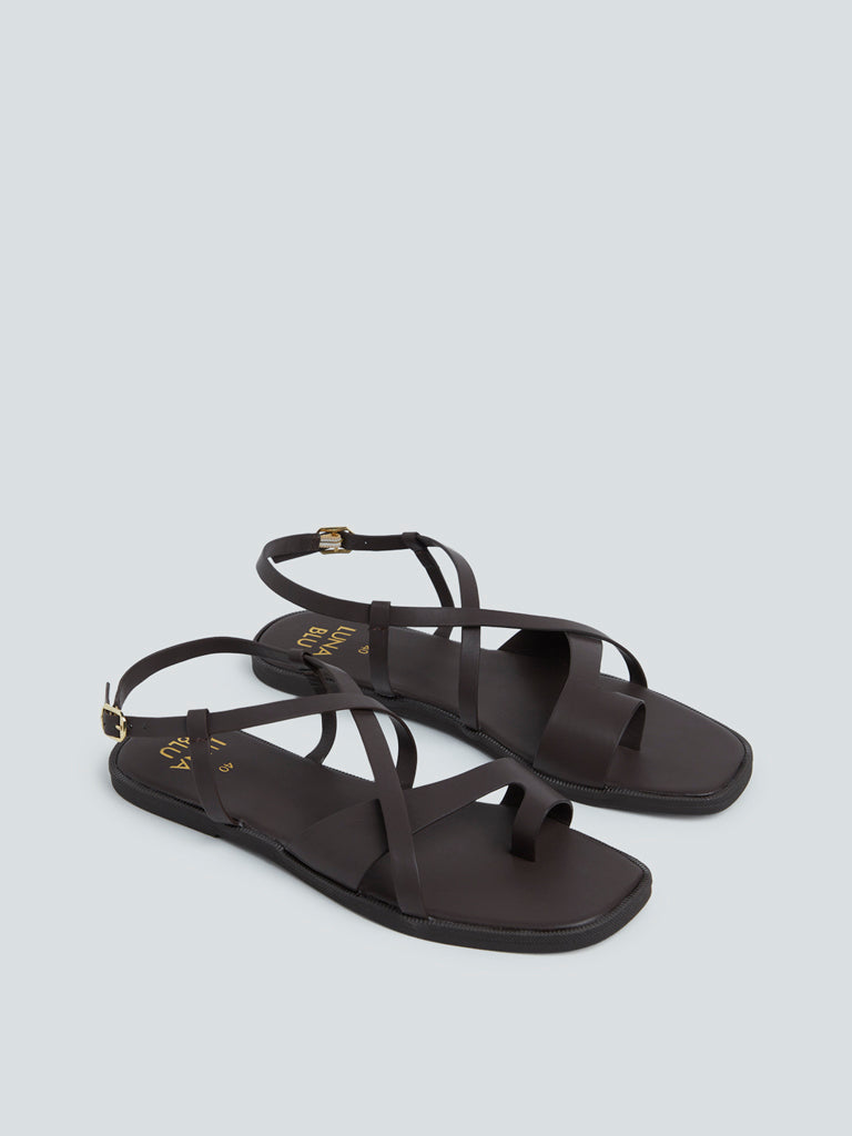 LUNA BLU Brown Sandals